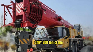 2025 SANY 200 Ton Truck Crane SYM5602JQZ200C8 Dijual dengan Jam Kerja Rendah