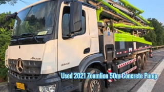 Sasis Truk Pompa Beton Zoomlion 50m Bekas 2021 Mercedes-Benz