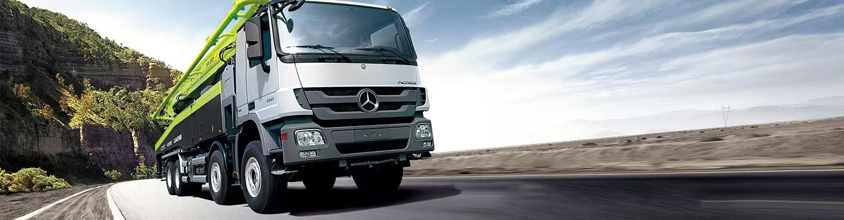 kualitas Pompa Beton yang dipasang di truk pabrik